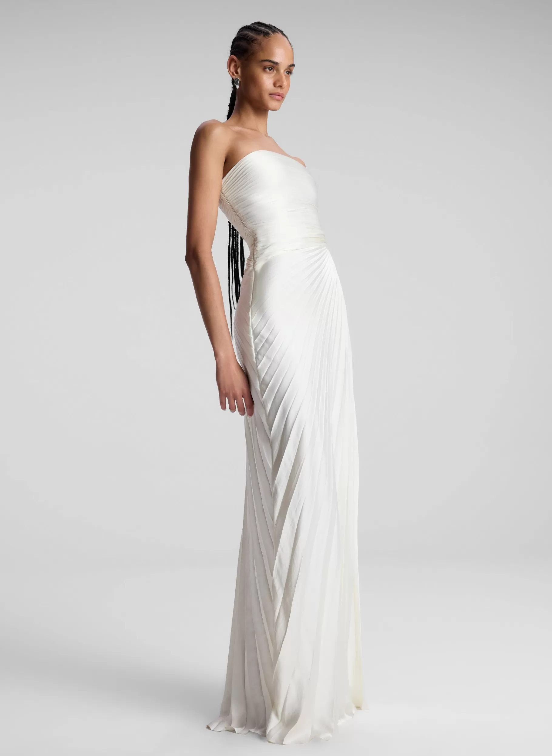 Women A.L.C. Dresses^Bianca Strapless Pleated Maxi Dress