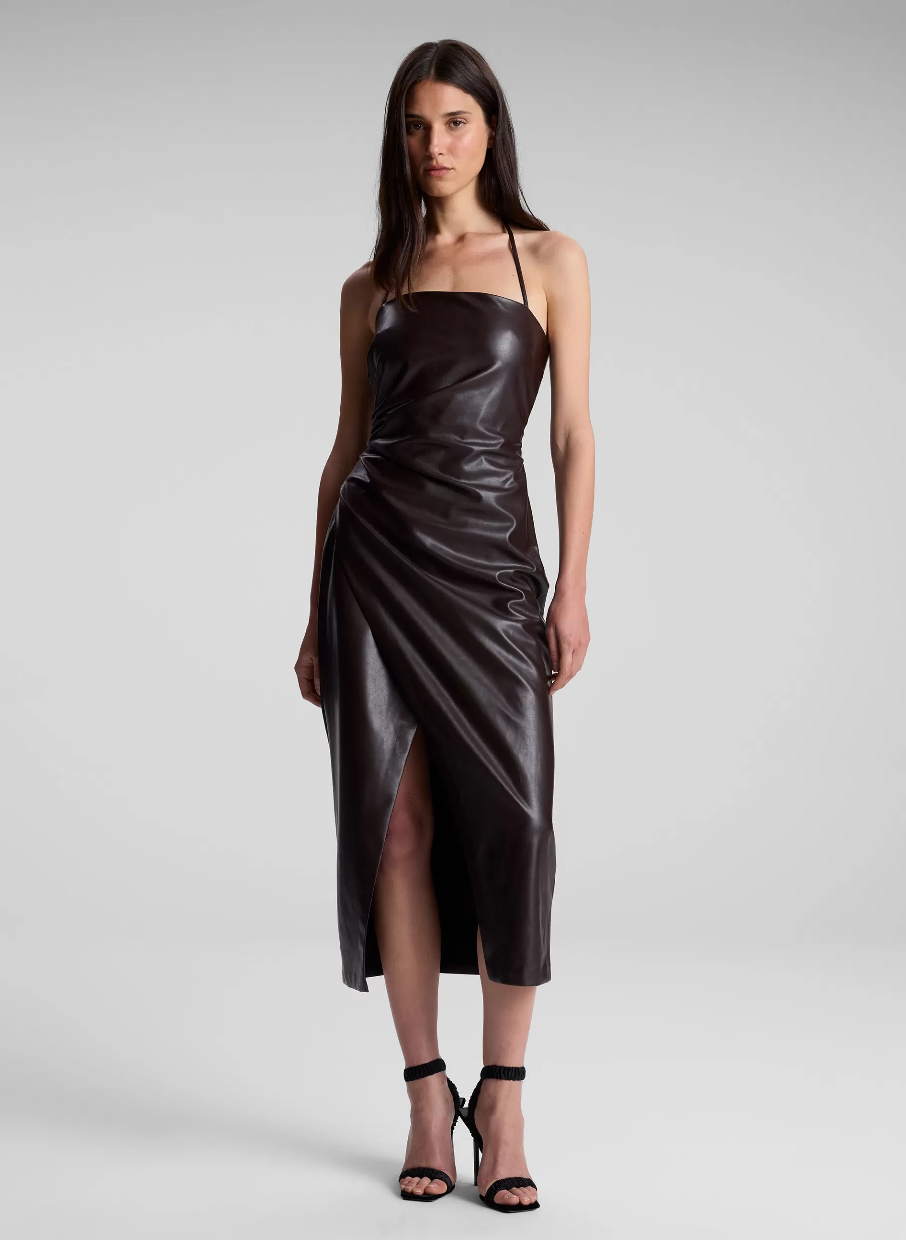 Women A.L.C. Dresses^Charlotte Vegan Leather Midi Dress