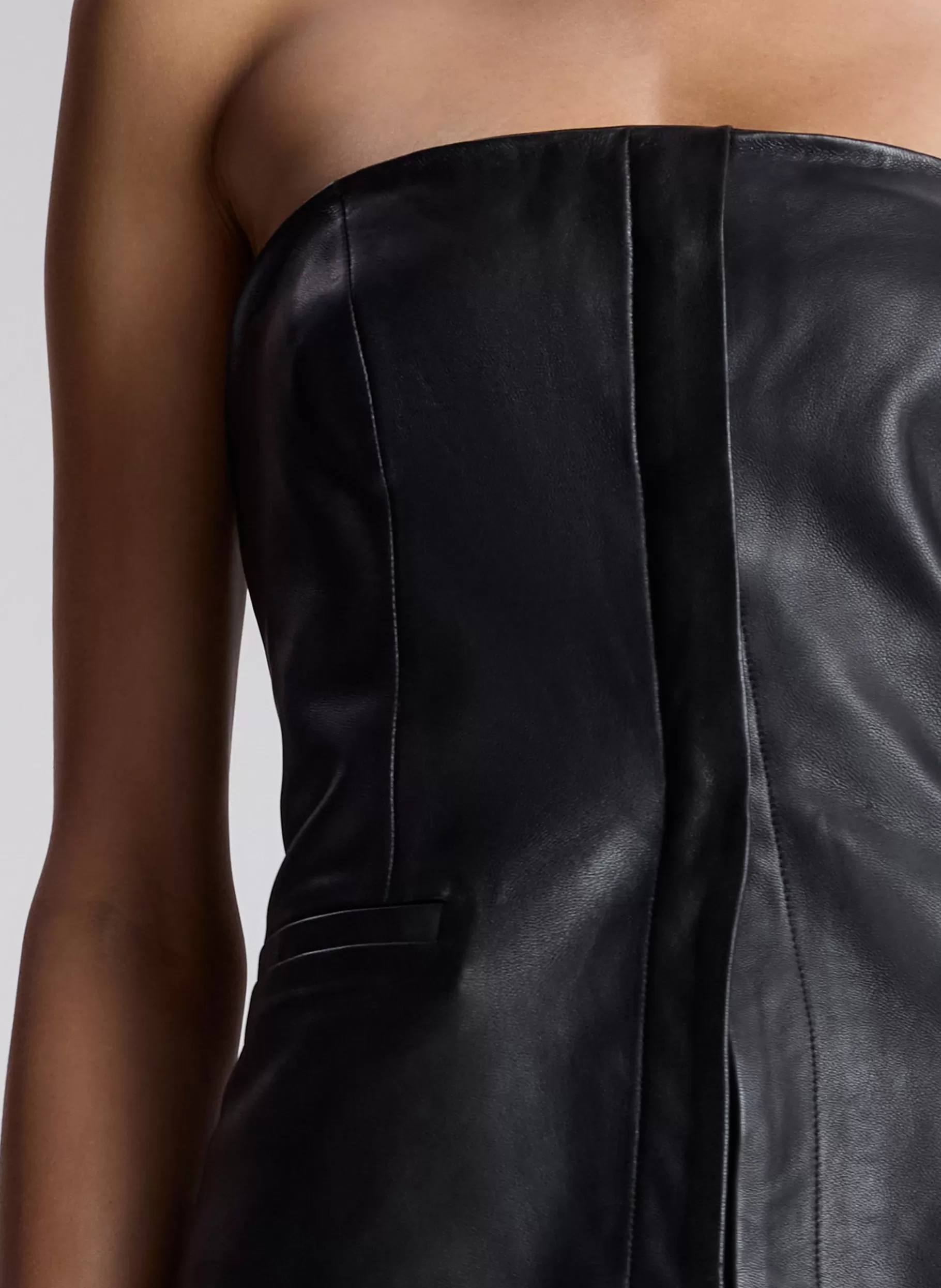 Women A.L.C. Tops^Renee Strapless Leather Top