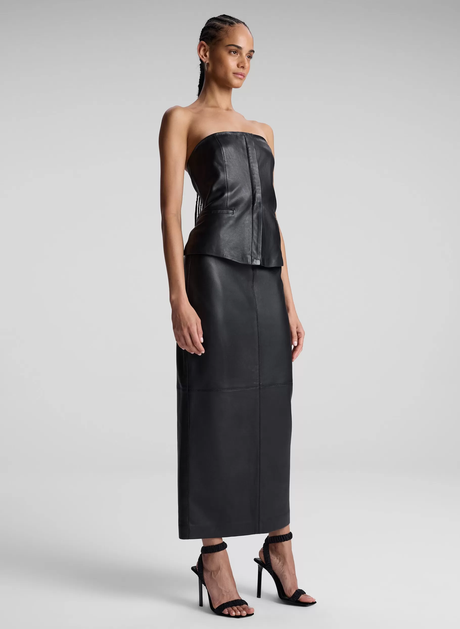 Women A.L.C. Tops^Renee Strapless Leather Top